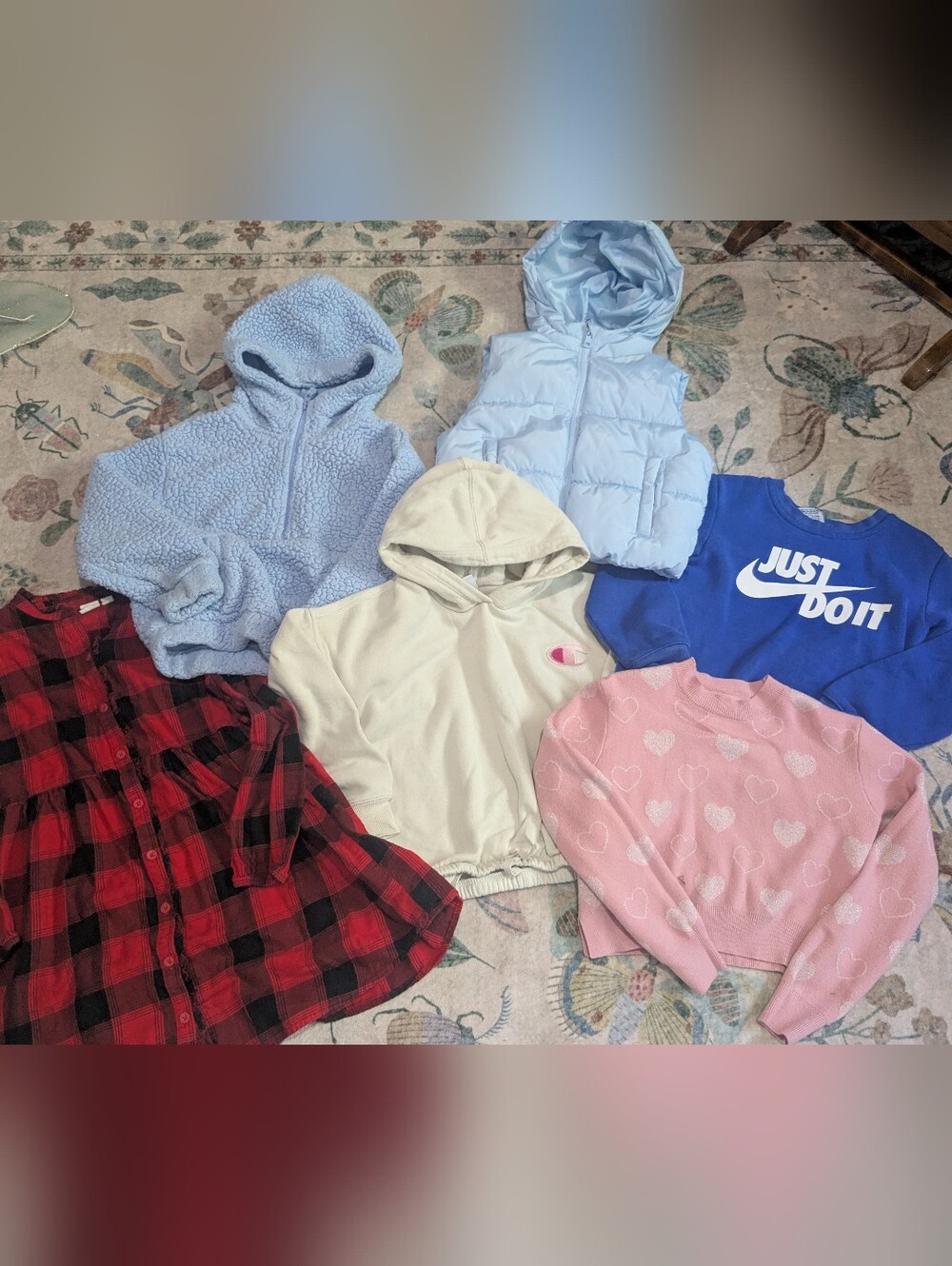Girls Size 7 Sweaters And Dress Lot